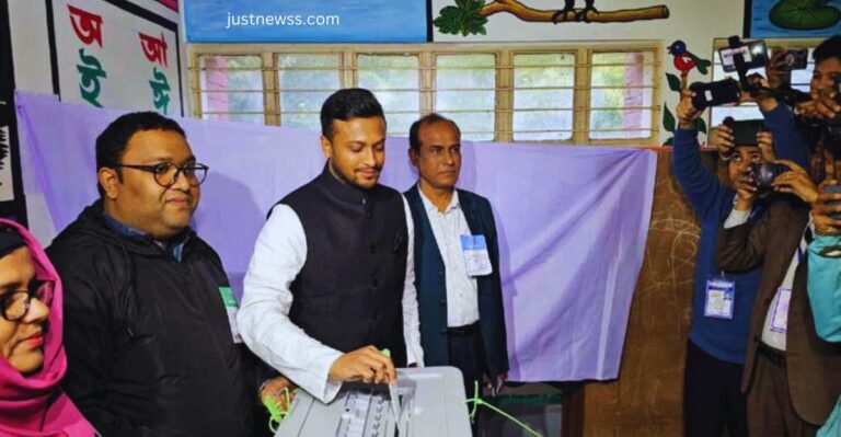 Bangladesh Cricketer Shakib Al Hasan Slaps Fan Before Voting In Elections