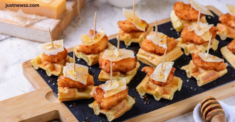 Easiest Mini Chicken And Waffles On a Stick Recipe